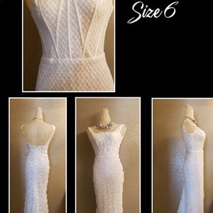 Never worn wedding gown.